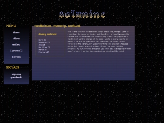 journal screenshot