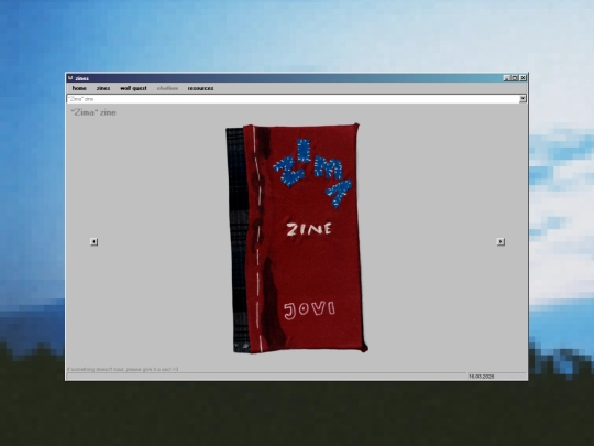 zines screenshot
