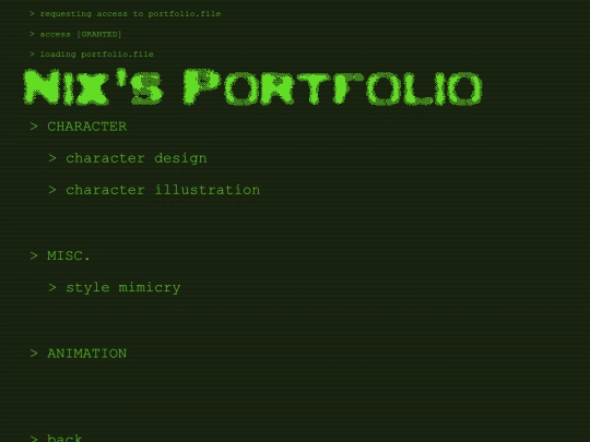 art/portfolio screenshot
