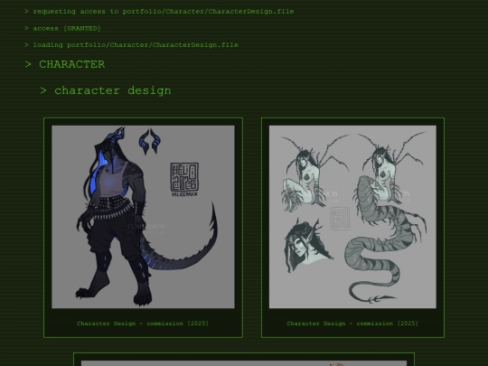 portfolio/CharacterDesign screenshot