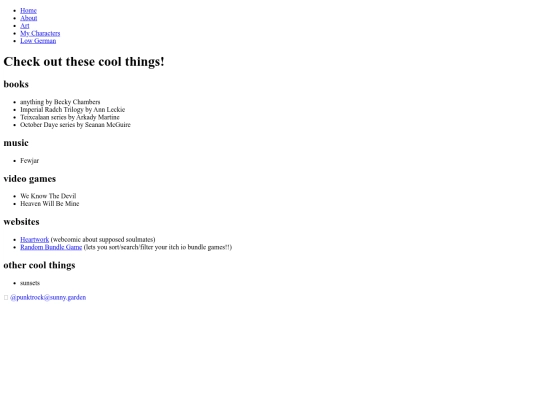 recommendations screenshot