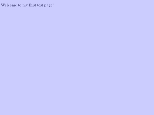 test screenshot