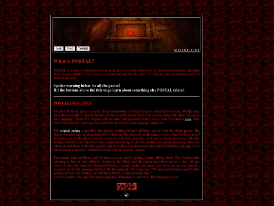 shrines/postal screenshot