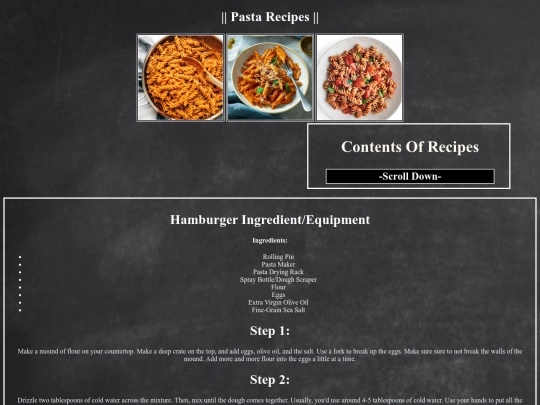 Pasta screenshot