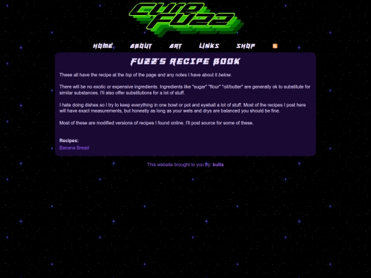 recipes screenshot