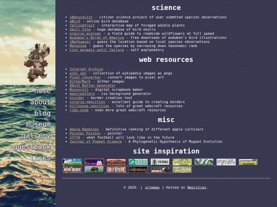 links screenshot