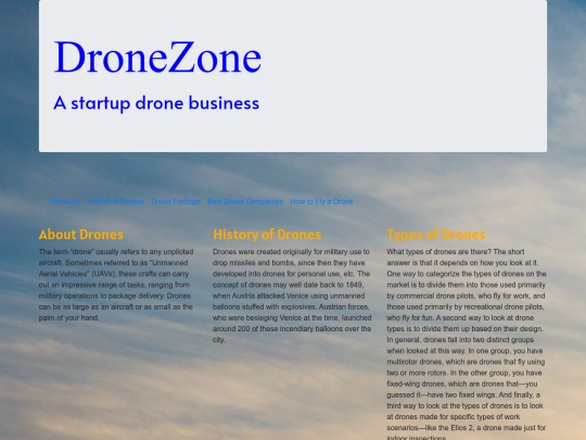 HistoryofDrones screenshot