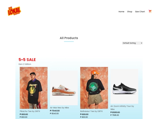 products screenshot