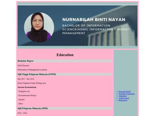 education screenshot