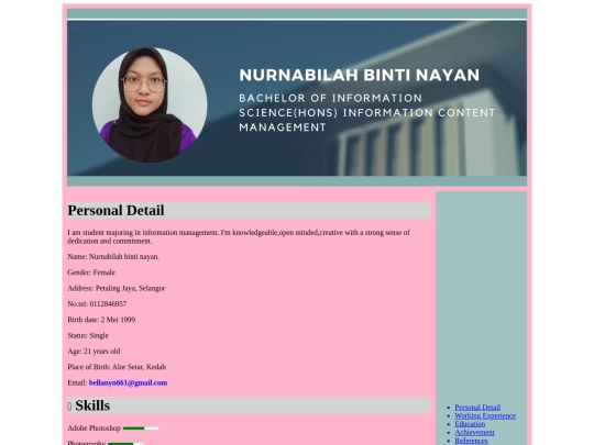 myresume screenshot