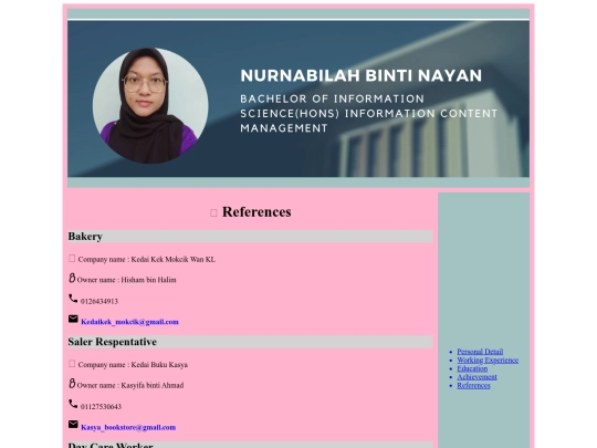 references screenshot