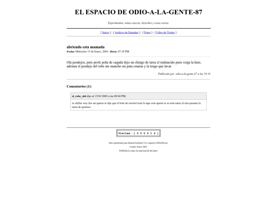 index screenshot