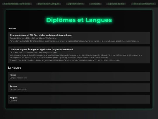 diplomes screenshot