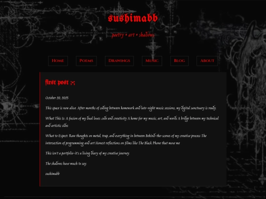 blog screenshot
