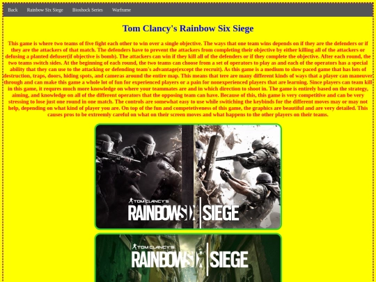 rainbow6 screenshot