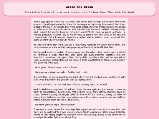 afterbreakvalmark screenshot