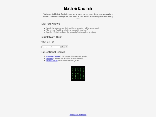 index screenshot