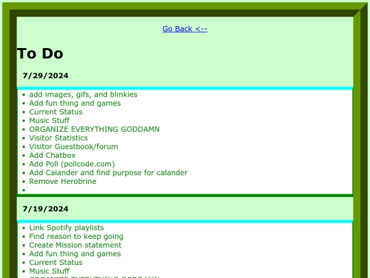 ToDoPage screenshot