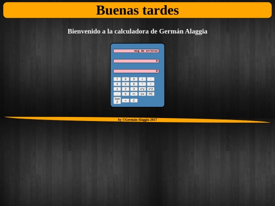 Calculadora/calculadora screenshot