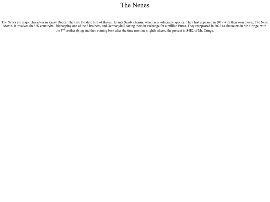 wiki/nenes screenshot