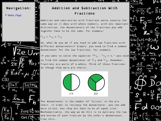 fraction-addition-subtraction screenshot