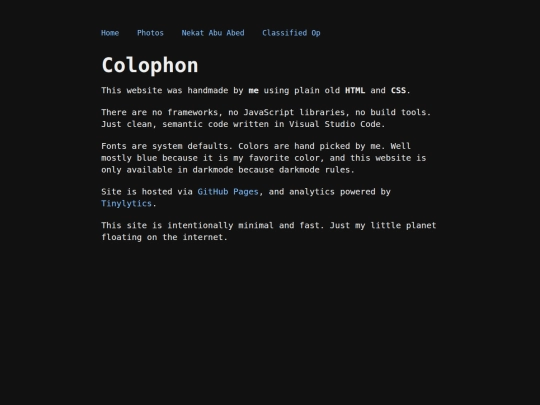 colophon screenshot