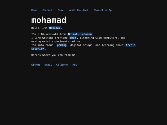 index screenshot
