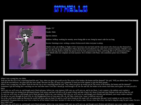 nightofsin/characters/othello/bio screenshot