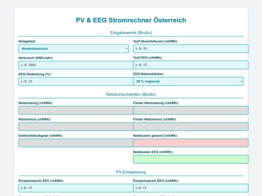 BezugundEinspeisung screenshot