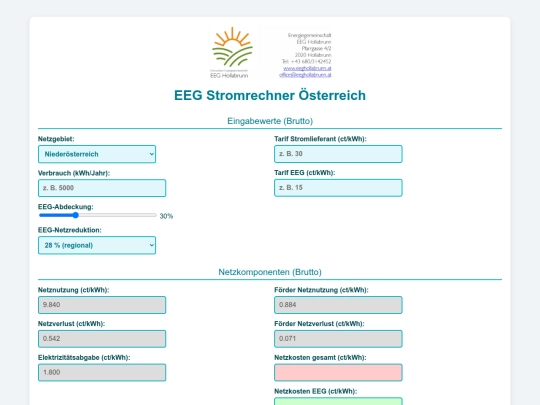 OriginalStromrechner screenshot