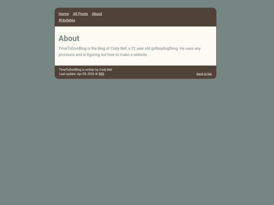 info/about screenshot