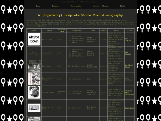 whitetown/discography screenshot