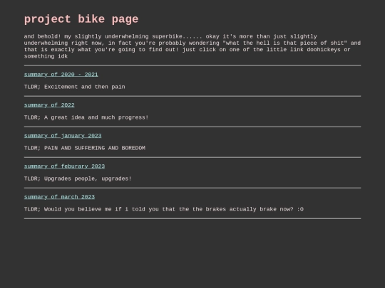 projects/bike screenshot