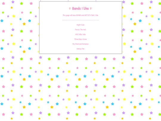 bands screenshot