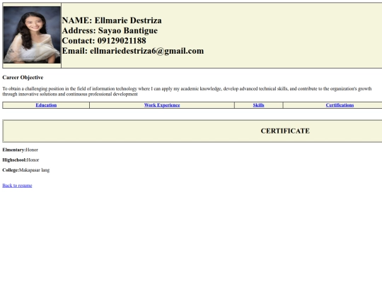 certificate screenshot
