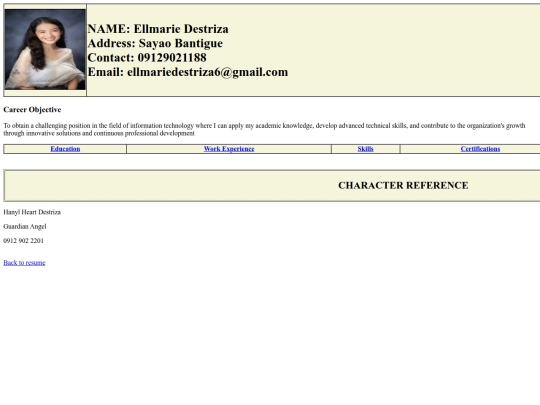 character reference  screenshot
