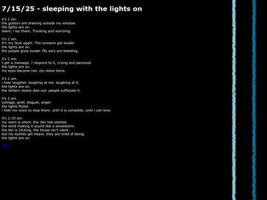 writing/lightson screenshot