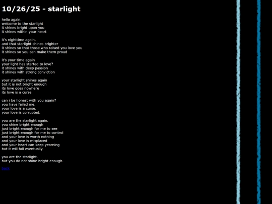 writing/starlight screenshot