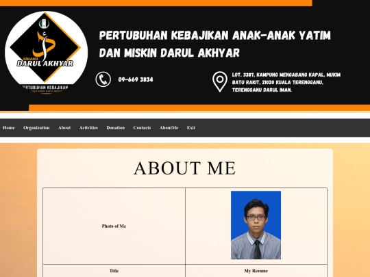 Aboutme screenshot