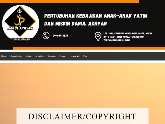 Copyright screenshot