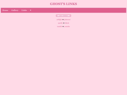 links screenshot