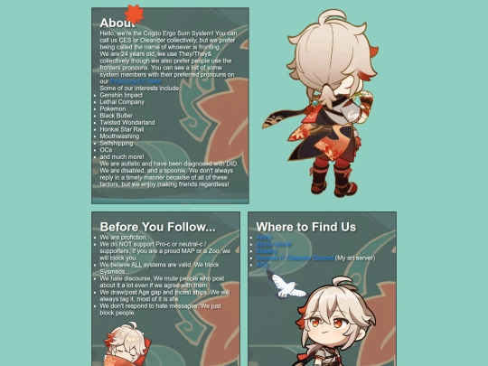 About/aboutme screenshot