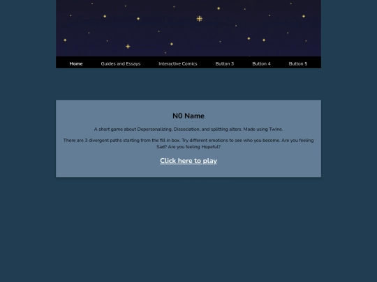 interactive comics/N0Name screenshot