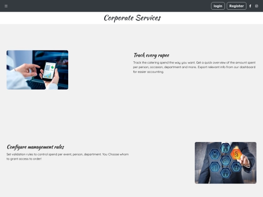 corporateservices screenshot