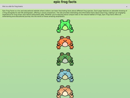 epic frog facts  screenshot