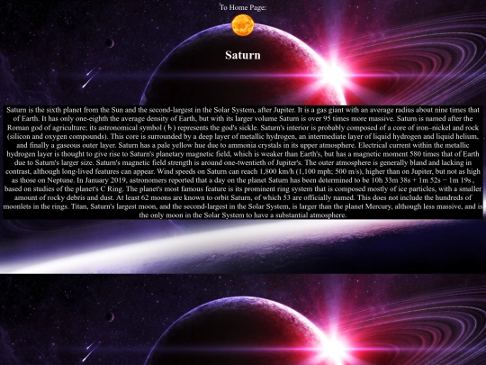 Saturn screenshot