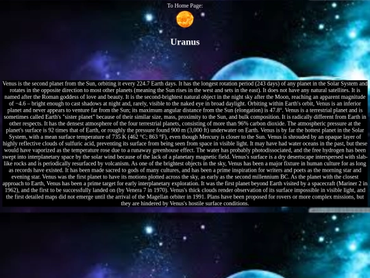 Uranus screenshot