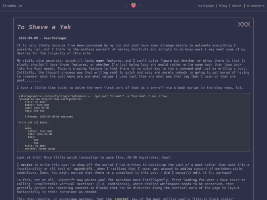 blog/to-shave-a-yak screenshot