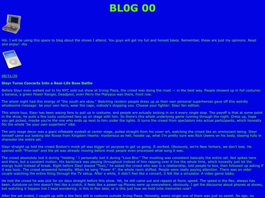 blog screenshot