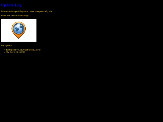 UpdateLog screenshot